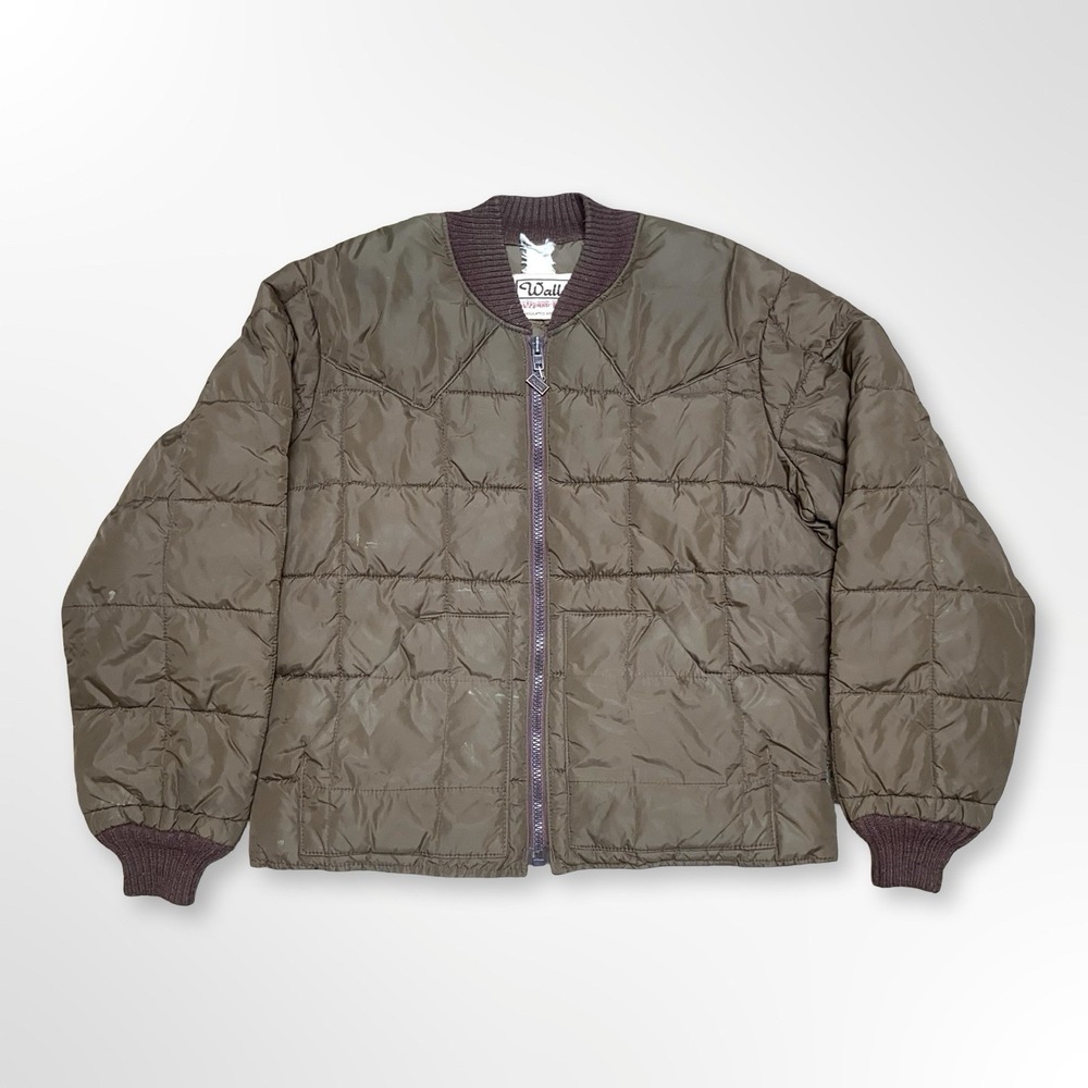 Vintage Walls Blizzard Pruf Quilted Puffer Jacket USA Brown Large Regular